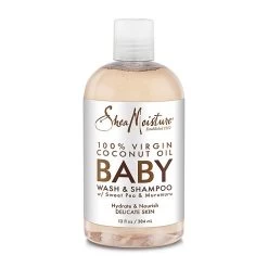 Shea Moisture 100% Virgind Coconut Oil Baby Wash Shampoo 384 Ml